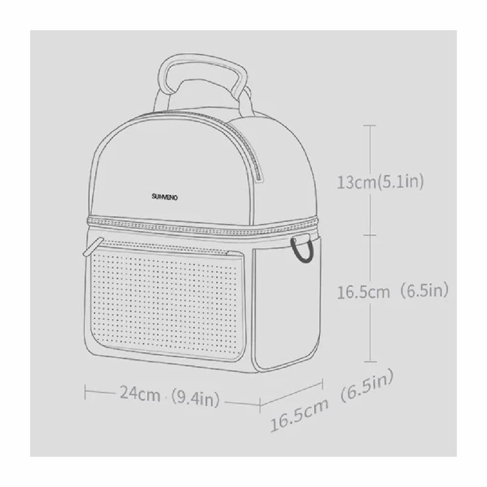 Sunveno - Breastmilk Cooler Bag With Insulation Box Set - Green