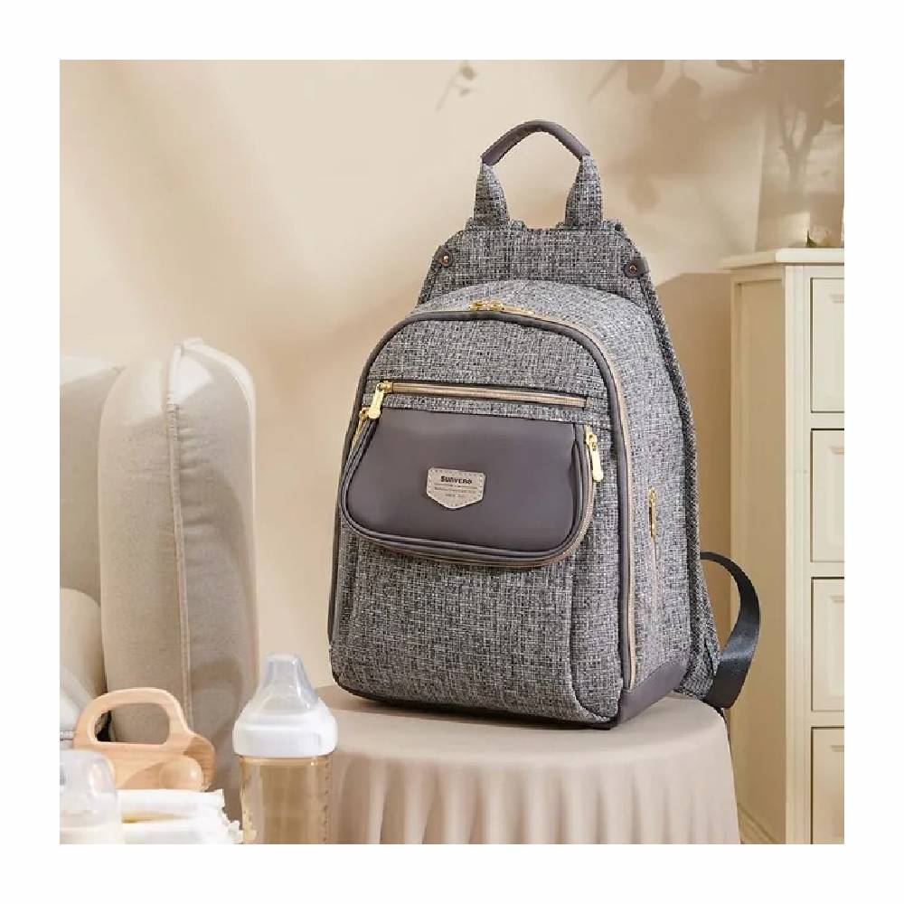 Sunveno - Fashion Compact Diaper Backpack - Grey