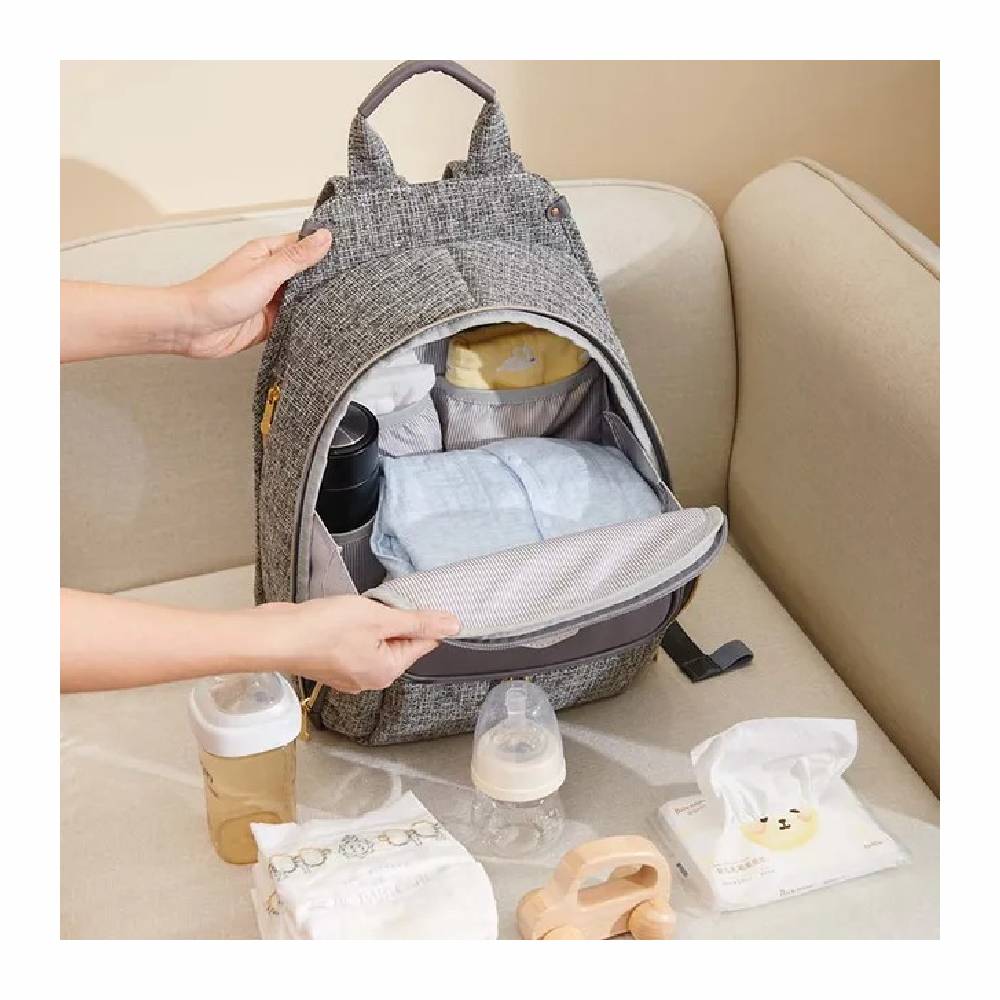 Sunveno - Fashion Compact Diaper Backpack - Grey