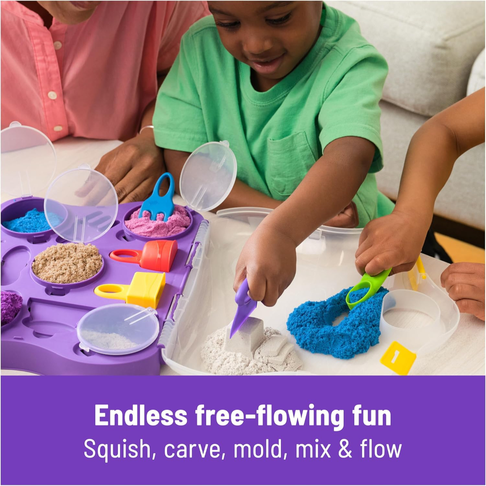 Kinetic Sand Variety Case - Multi-Color Sensory Play Kit for Kids