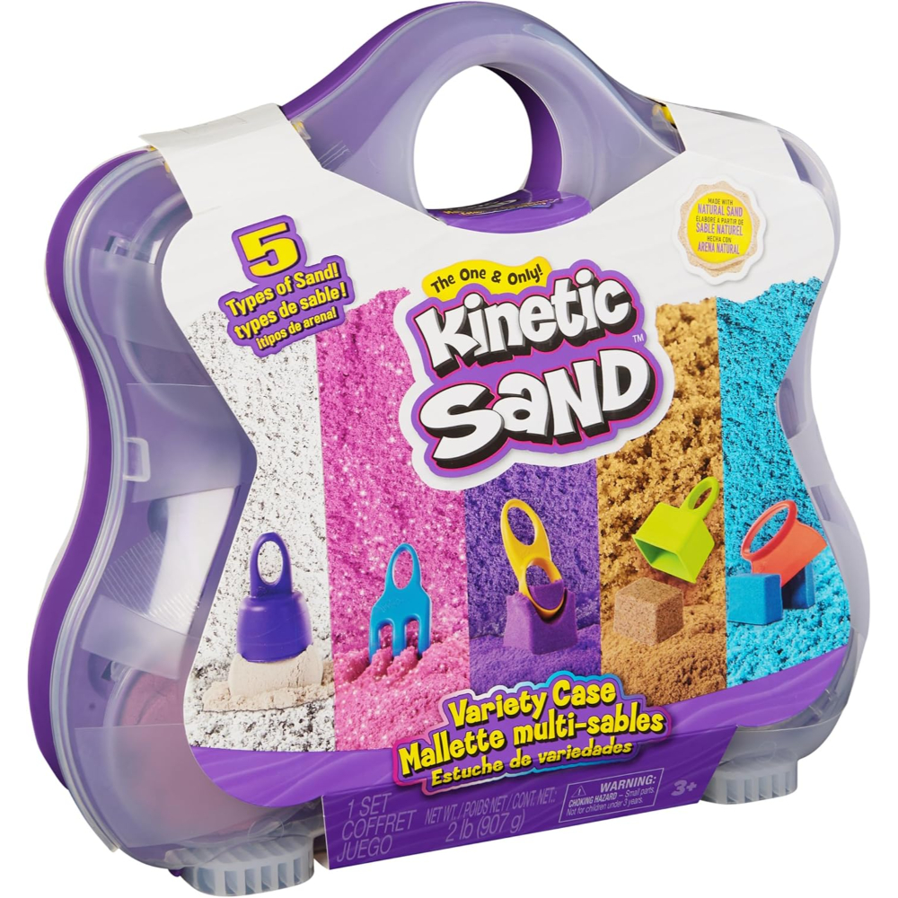 Kinetic Sand Variety Case - Multi-Color Sensory Play Kit for Kids