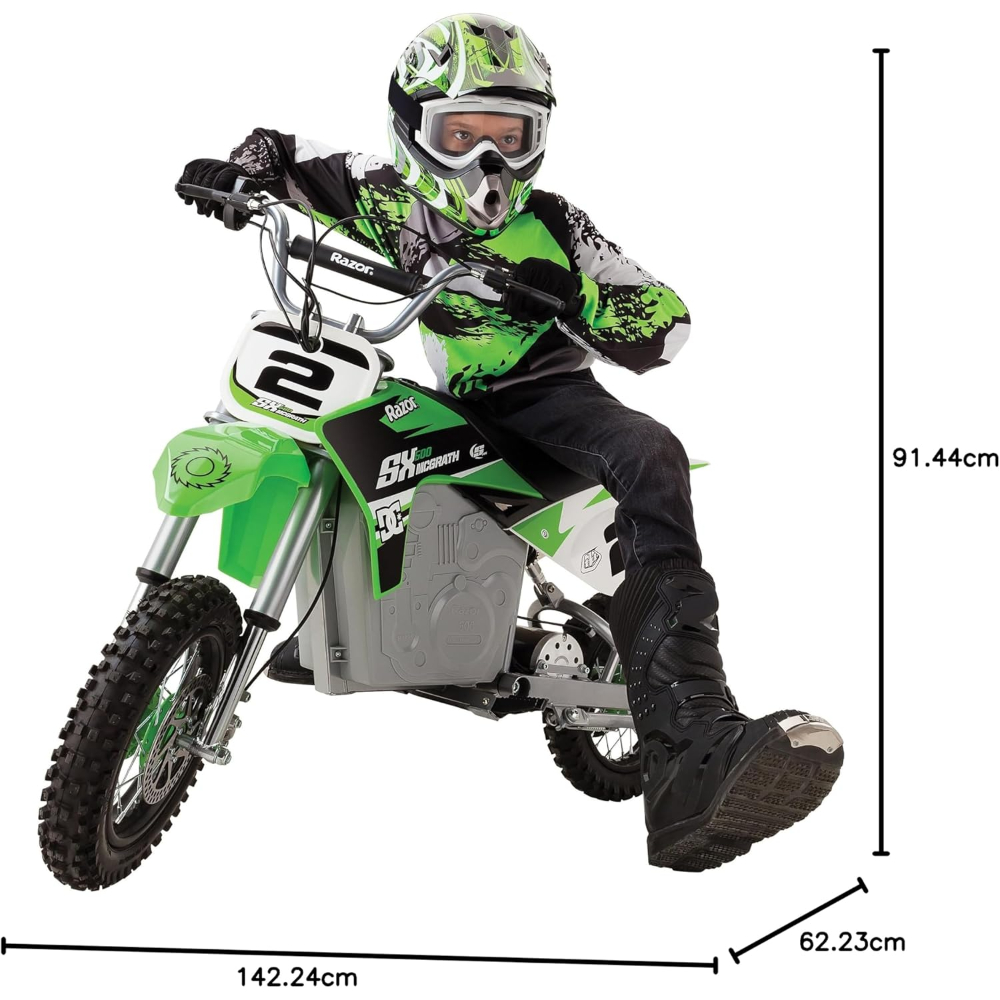 Razor Motorbike Dirt Rocket SX500 McGrath Scooter - Green