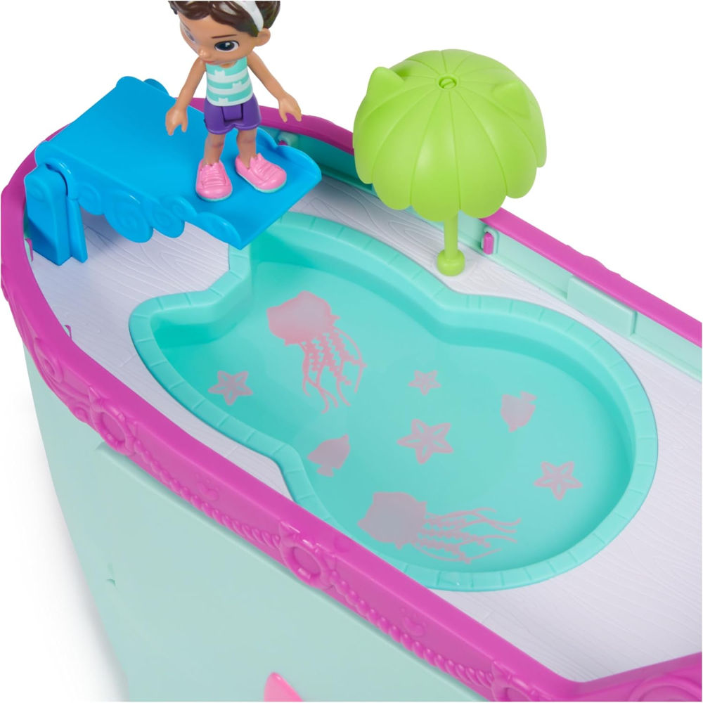 Gabby's Dollhouse Cat Friend Cruise Ship Playset - Fun Toy with Accessories for Kids