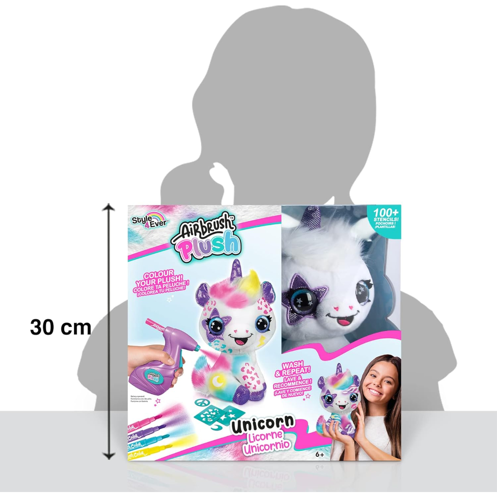 Canal Toys Airbrush Plush Unicorn