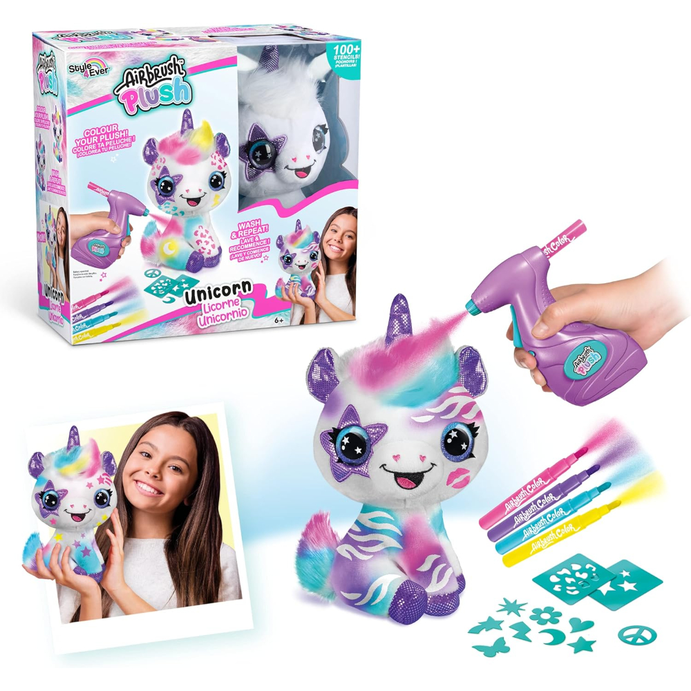 Canal Toys Airbrush Plush Unicorn