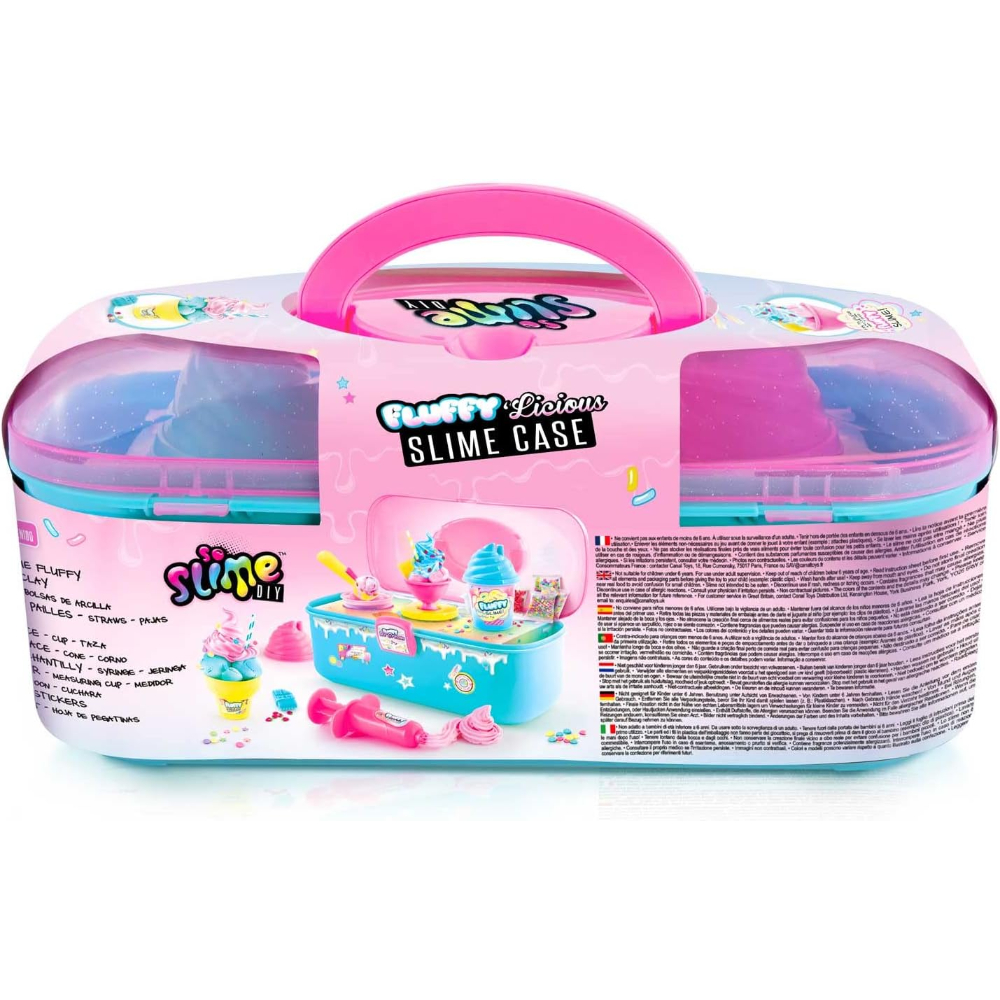 Canal Toys Fluffy Slime Case with Accessories – DIY Slime Kit for Kids (Purple)