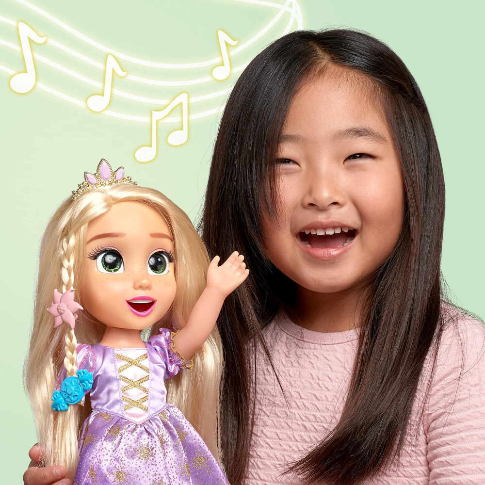 Disney Princess Rapunzel Hair Styling Animatronic 15-Inch Doll