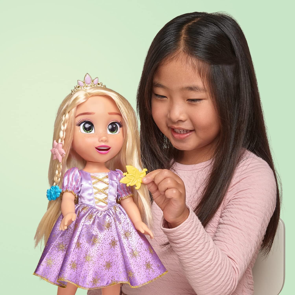 Disney Princess Rapunzel Hair Styling Animatronic 15-Inch Doll