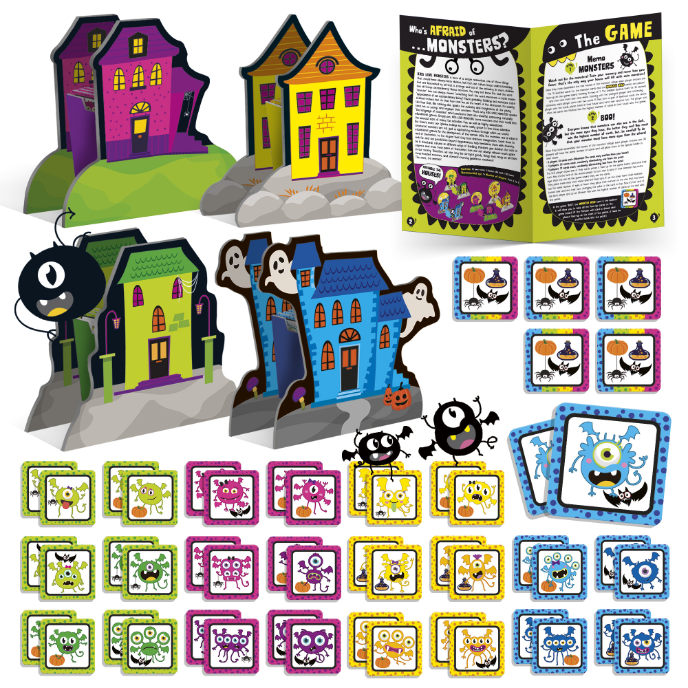 Kids Love Monsters – The Monster Houses - Creative Building Set for Kids