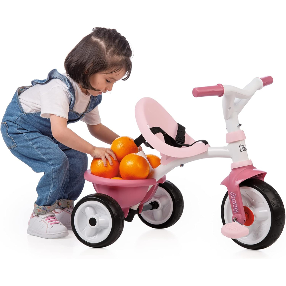 Smoby Be Move Tricycle Pink – Adjustable Trike with Parental Handle