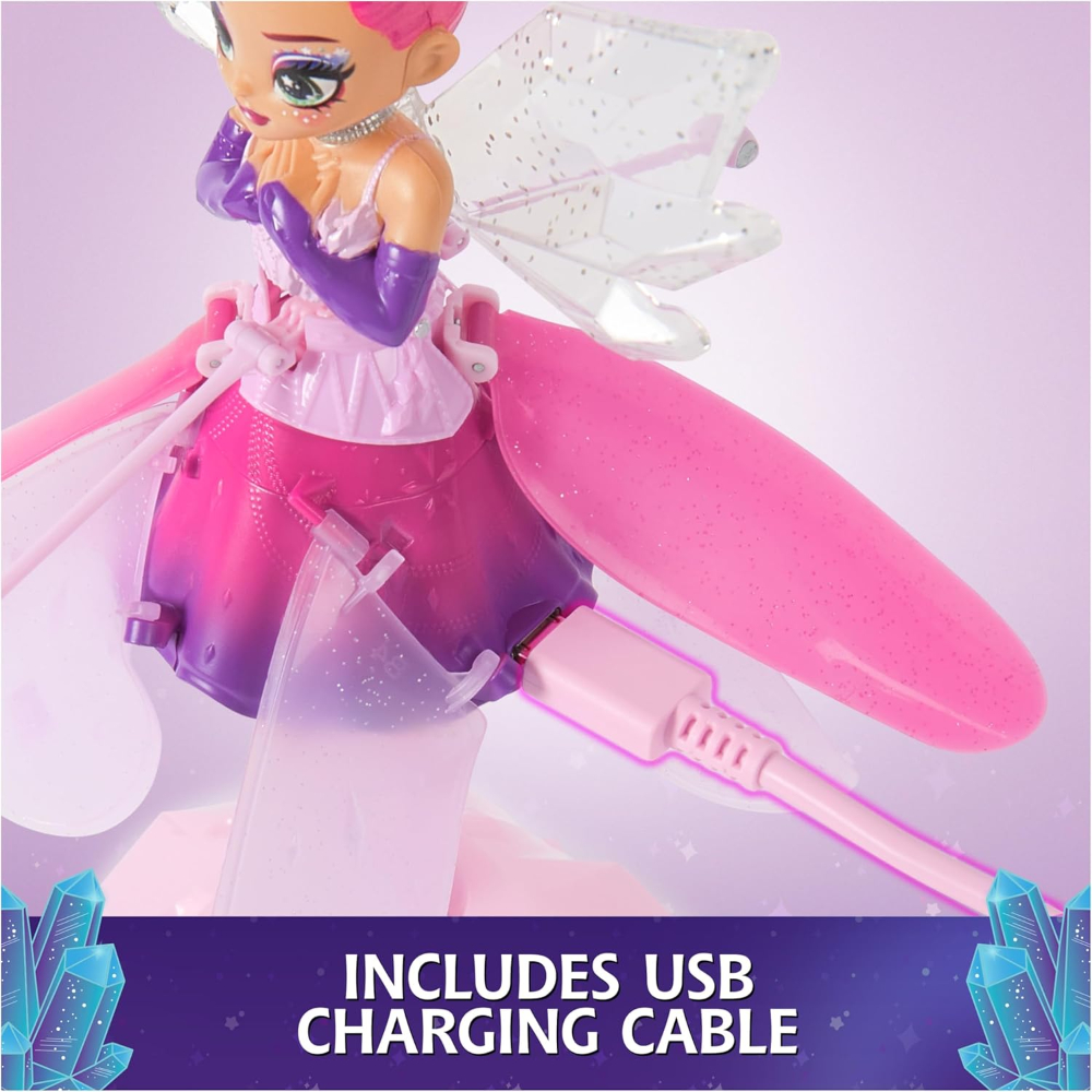 Magical Flyers Crystal Flyers – Interactive Flying Toy Fairy Doll