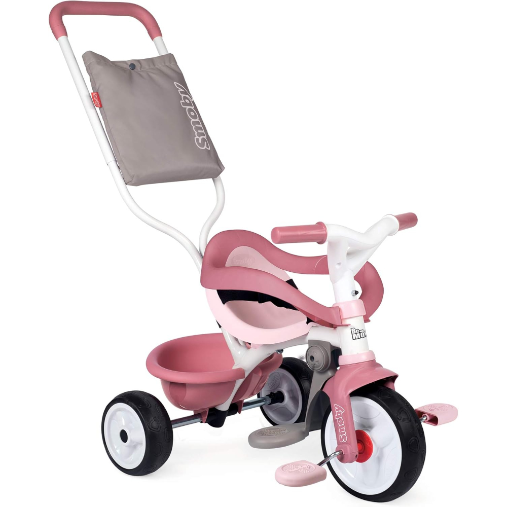 Smoby Be Move Comfort Tricycle – Pink Toddler Trike with Push Handle & Safety Features