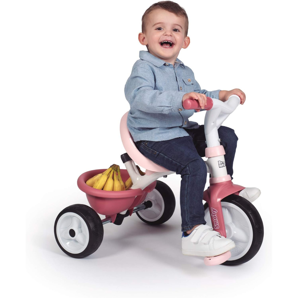 Smoby Be Move Comfort Tricycle – Pink Toddler Trike with Push Handle & Safety Features