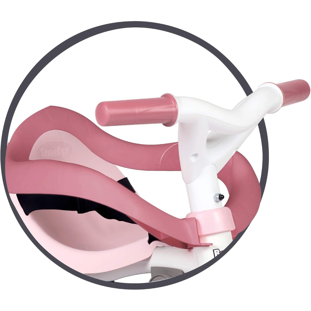 Smoby Be Move Comfort Tricycle – Pink Toddler Trike with Push Handle & Safety Features