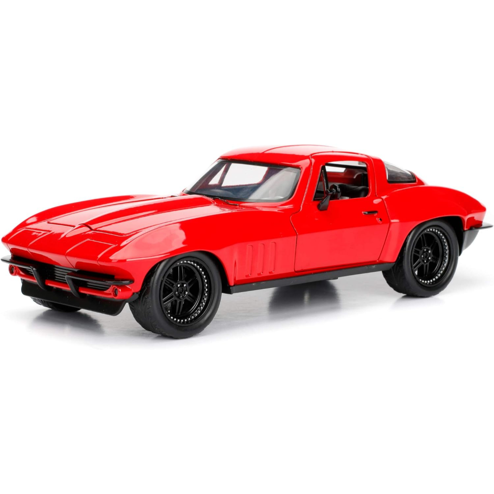 Jada - Fast & Furious FF8 1966 Chevy Corvette 1:24 Die-Cast Car - Classic Movie Collectible Model