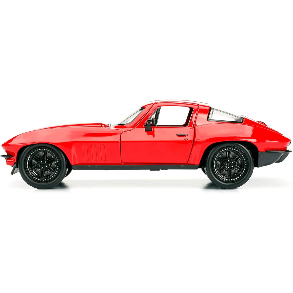 Jada - Fast & Furious FF8 1966 Chevy Corvette 1:24 Die-Cast Car - Classic Movie Collectible Model