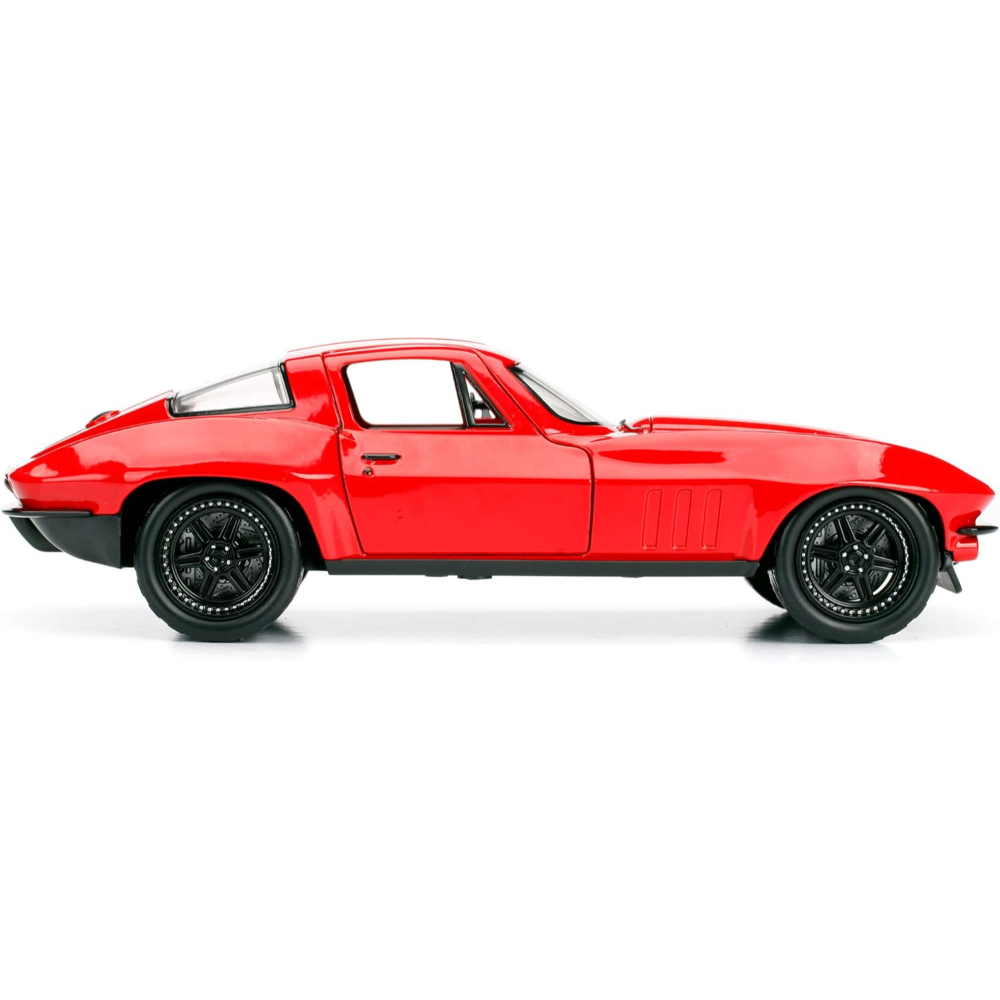 Jada - Fast & Furious FF8 1966 Chevy Corvette 1:24 Die-Cast Car - Classic Movie Collectible Model