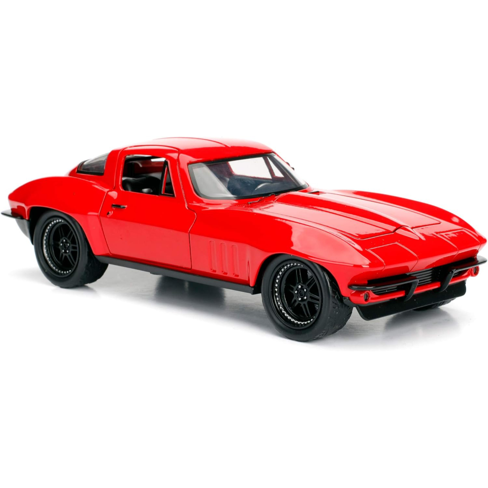 Jada - Fast & Furious FF8 1966 Chevy Corvette 1:24 Die-Cast Car - Classic Movie Collectible Model