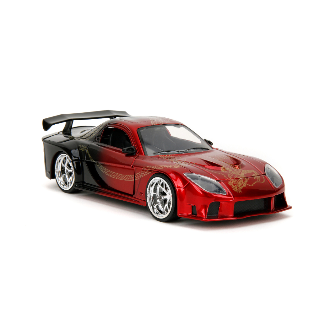 Jada 1:24 Pink Slips 1995 Mazda RX-7 Widebody – Die-Cast JDM Sports Car Collectible