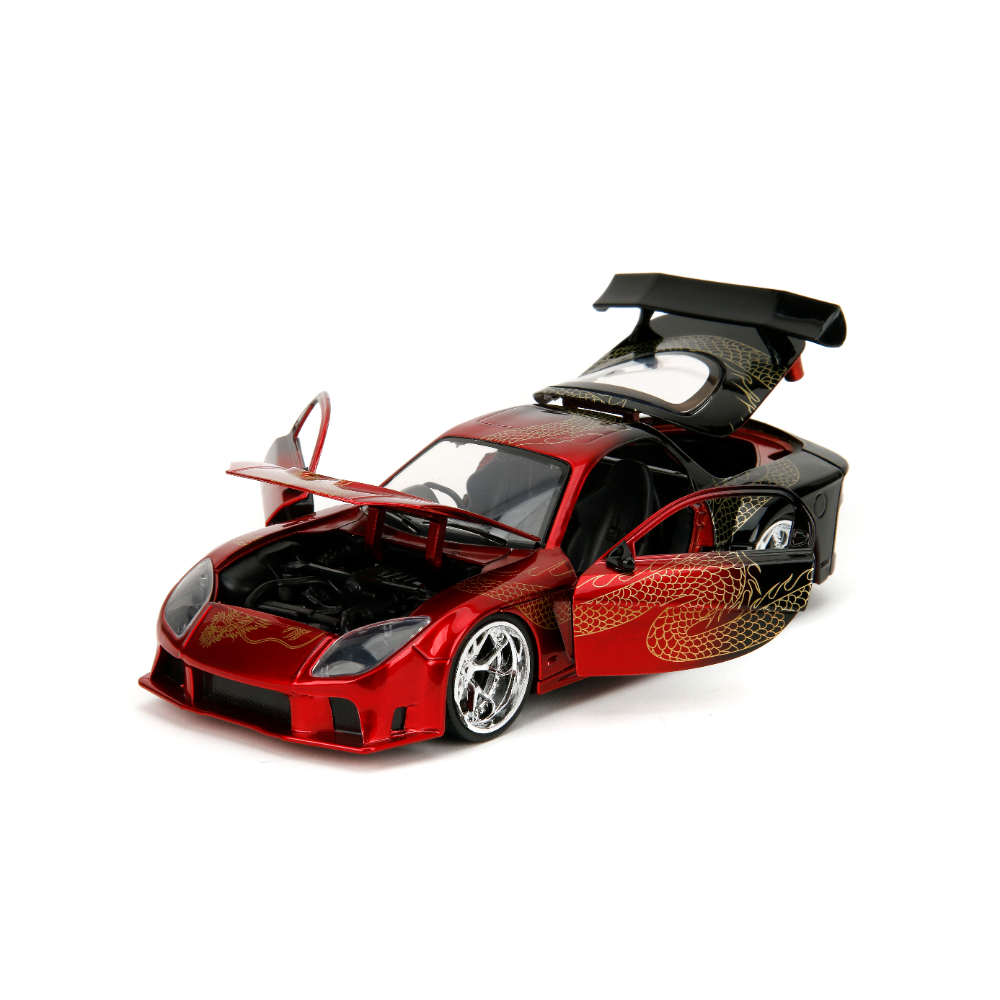 Jada 1:24 Pink Slips 1995 Mazda RX-7 Widebody – Die-Cast JDM Sports Car Collectible