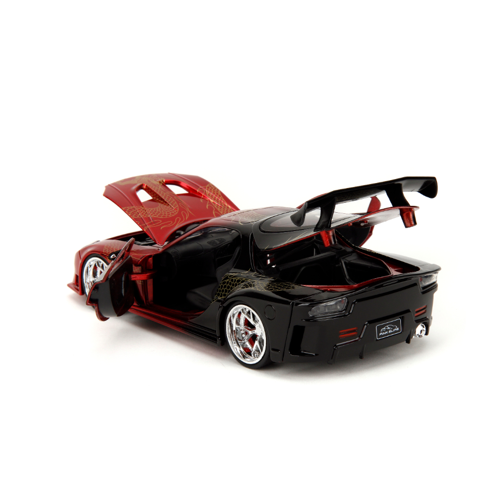 Jada 1:24 Pink Slips 1995 Mazda RX-7 Widebody – Die-Cast JDM Sports Car Collectible