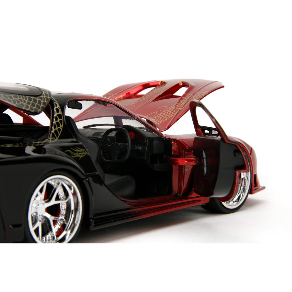 Jada 1:24 Pink Slips 1995 Mazda RX-7 Widebody – Die-Cast JDM Sports Car Collectible