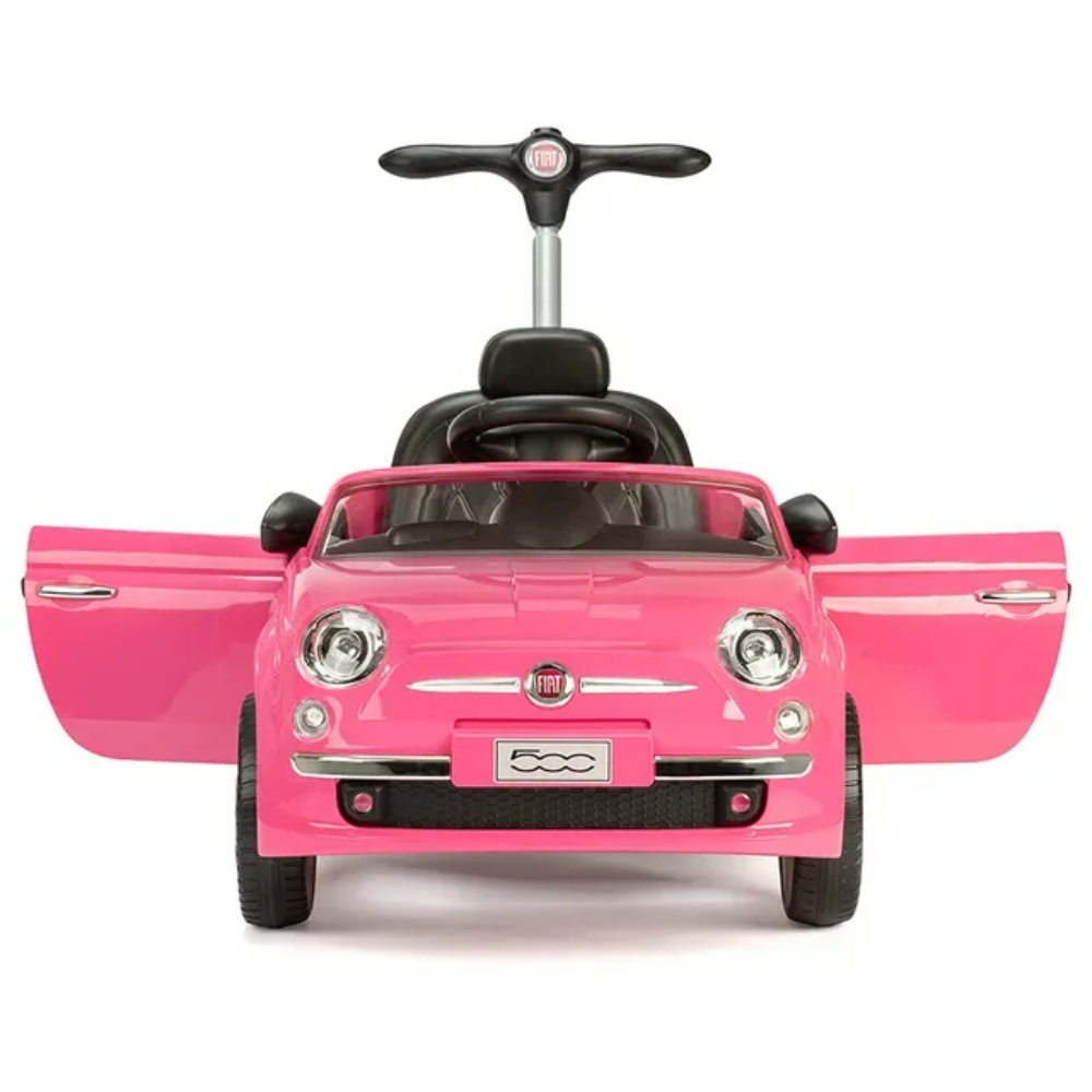 Fiat 3‑In‑1 Pink Kids Pusher Car – Convertible Ride‑On Push Walker Toy