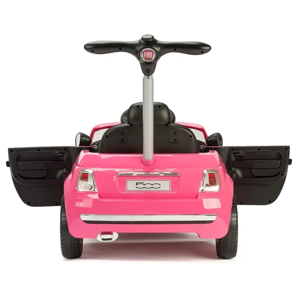 Fiat 3‑In‑1 Pink Kids Pusher Car – Convertible Ride‑On Push Walker Toy
