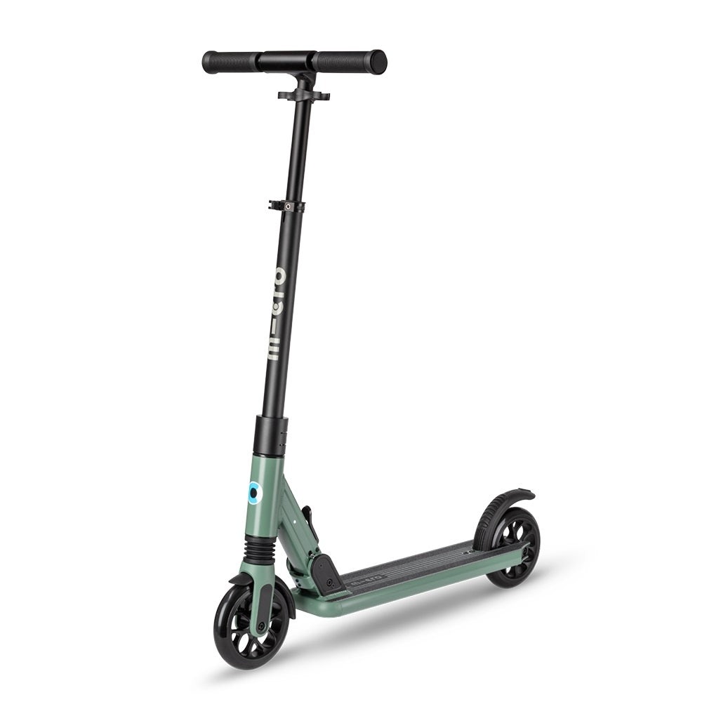 Micro Sprite Suspension Scooter - 100 KG Capacity, Foldable, Olive Green